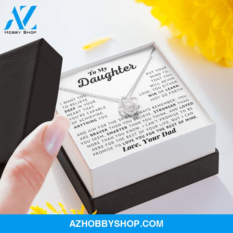 To My Daughter - Aim For The Skies - Love, Dad - Love Knot