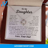 To My Daughter - Aim For The Skies - Love Knot Necklace