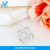 To My Daughter - Aim For The Skies - Love Knot Necklace