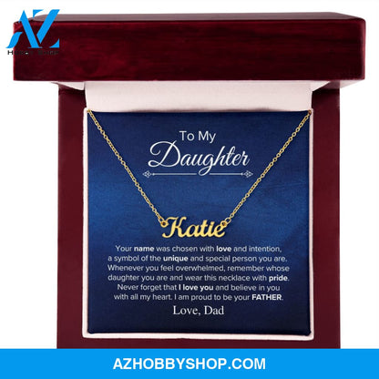 To My Daughter - Chosen - Name Necklace