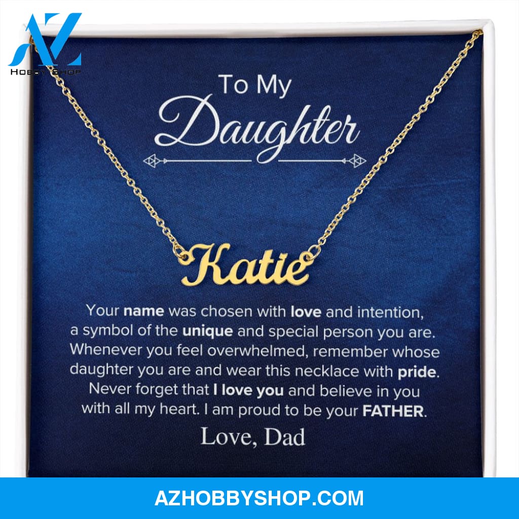 To My Daughter - Chosen - Name Necklace