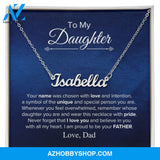 To My Daughter - Chosen - Name Necklace