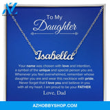 To My Daughter - Chosen - Name Necklace