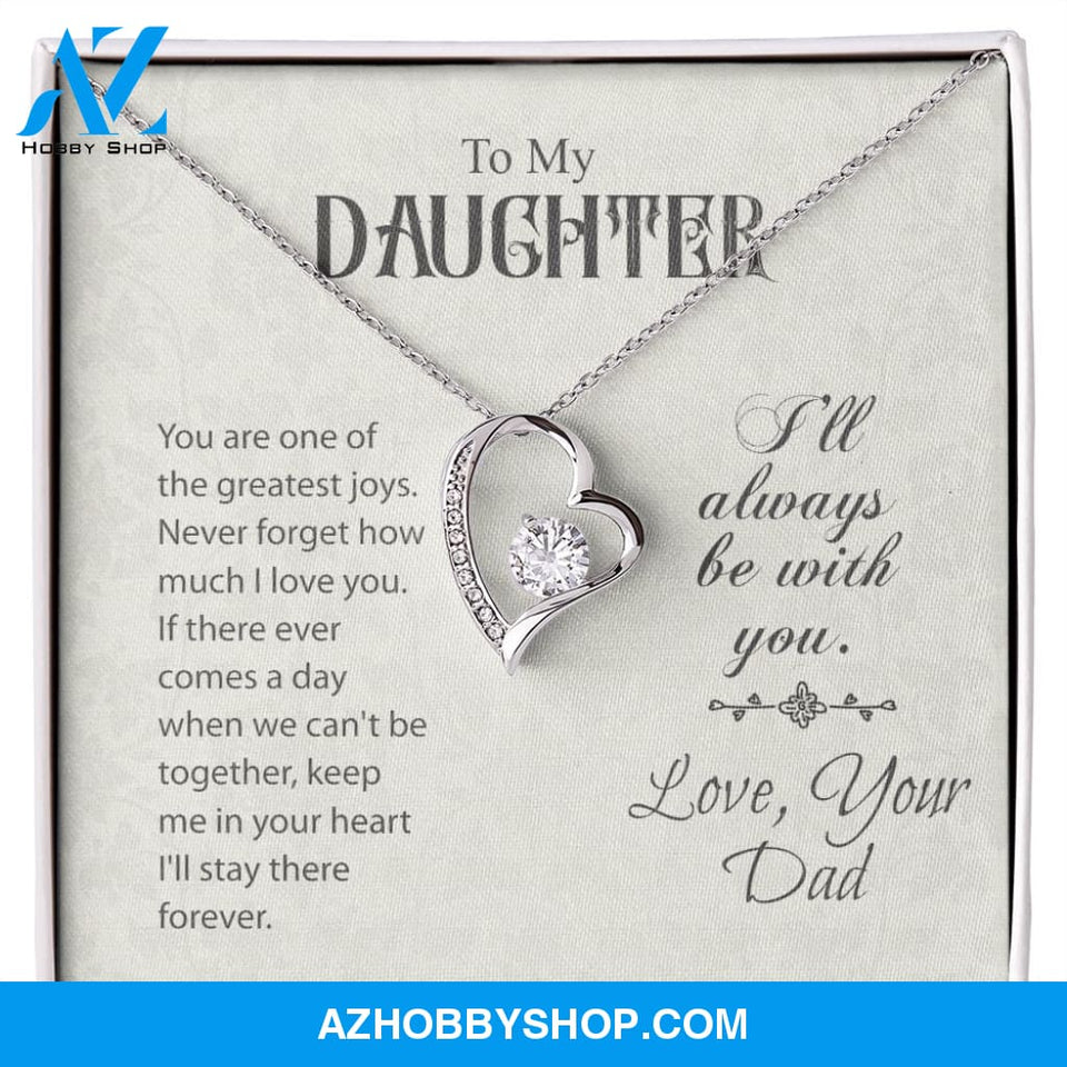 To My Daughter-Forever Love Necklace-Love, Your Dad