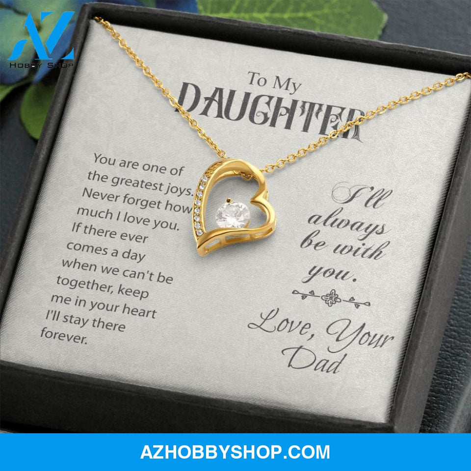 To My Daughter-Forever Love Necklace-Love, Your Dad