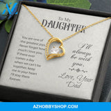 To My Daughter-Forever Love Necklace-Love, Your Dad