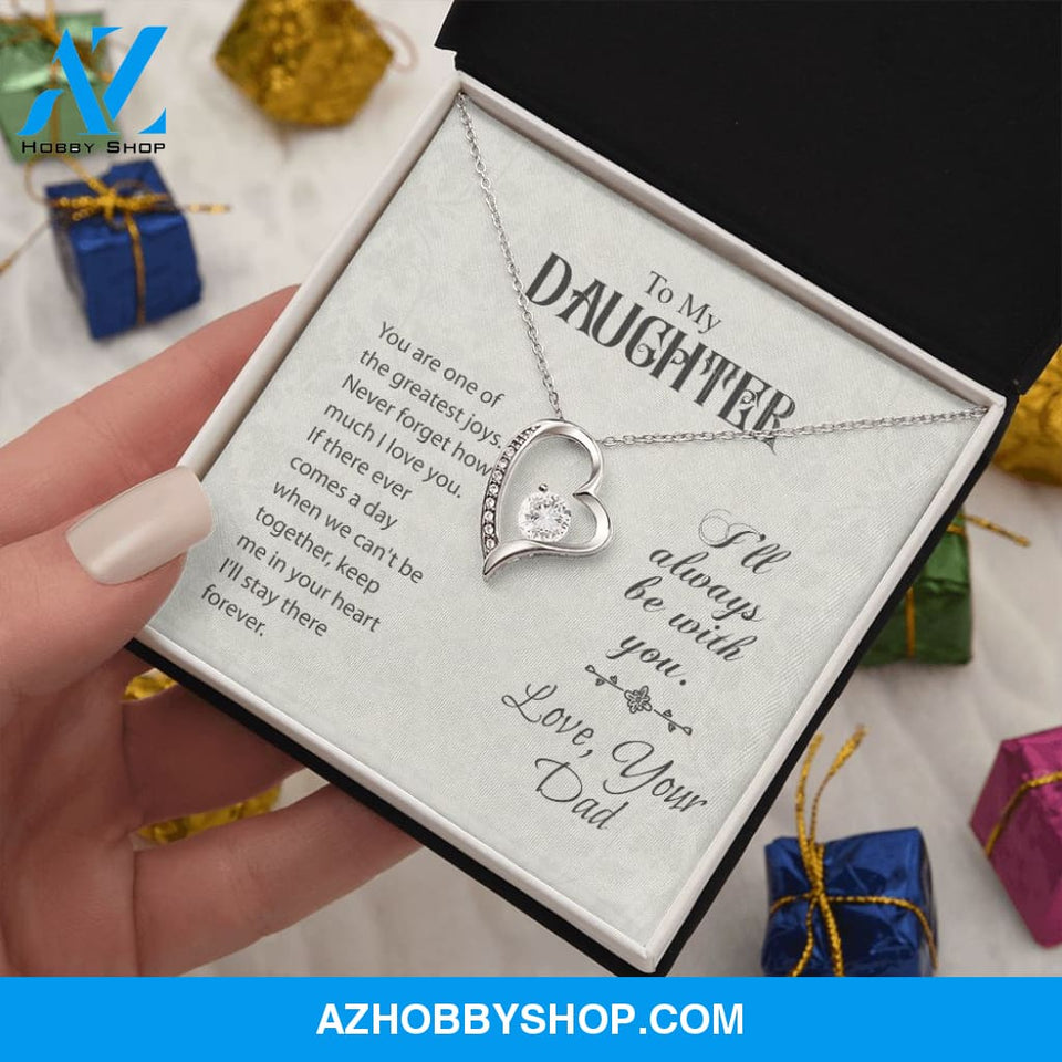 To My Daughter-Forever Love Necklace-Love, Your Dad
