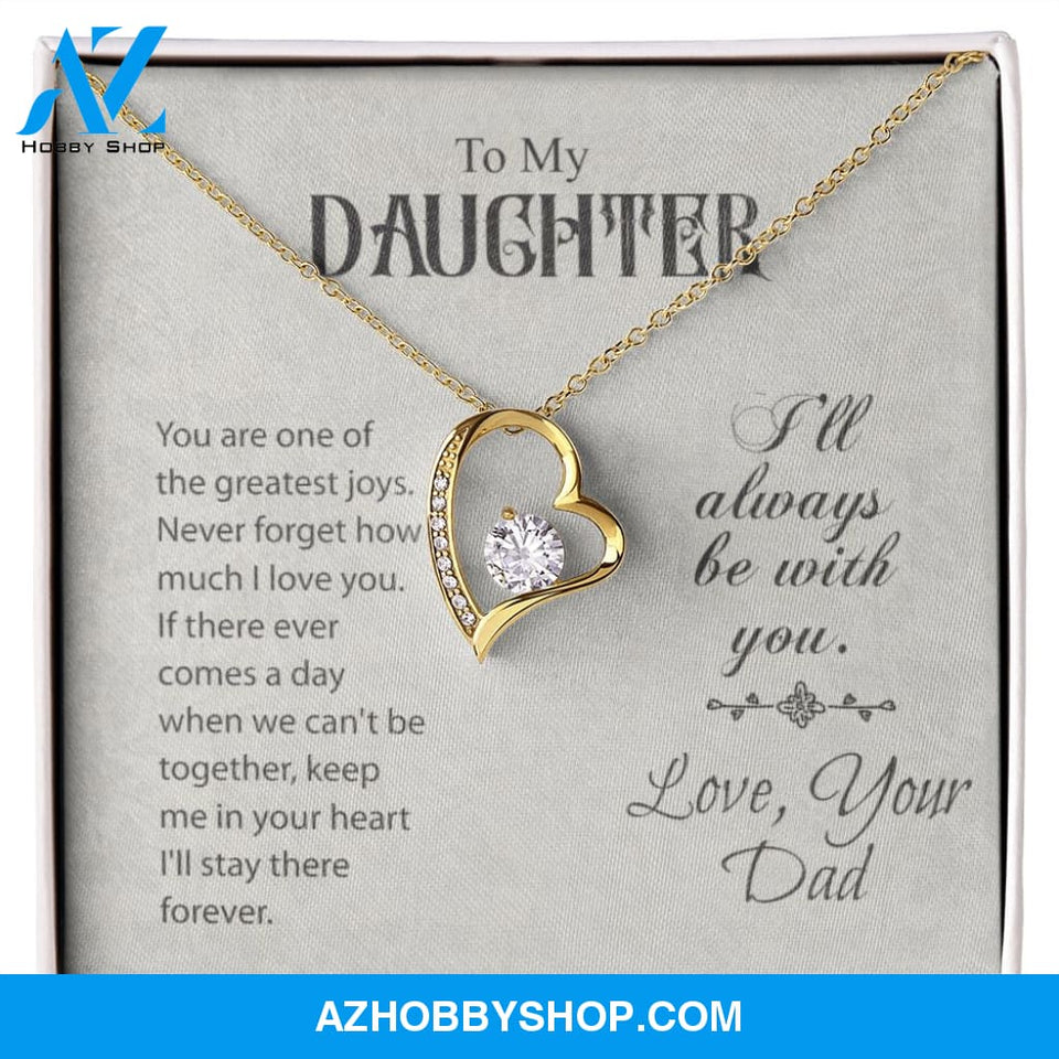 To My Daughter-Forever Love Necklace-Love, Your Dad