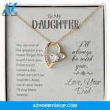 To My Daughter-Forever Love Necklace-Love, Your Dad