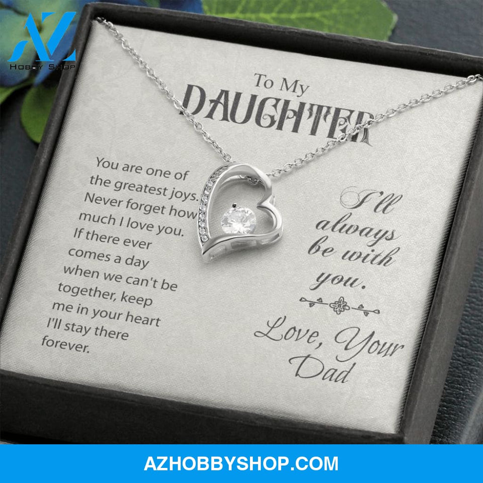 To My Daughter-Forever Love Necklace-Love, Your Dad