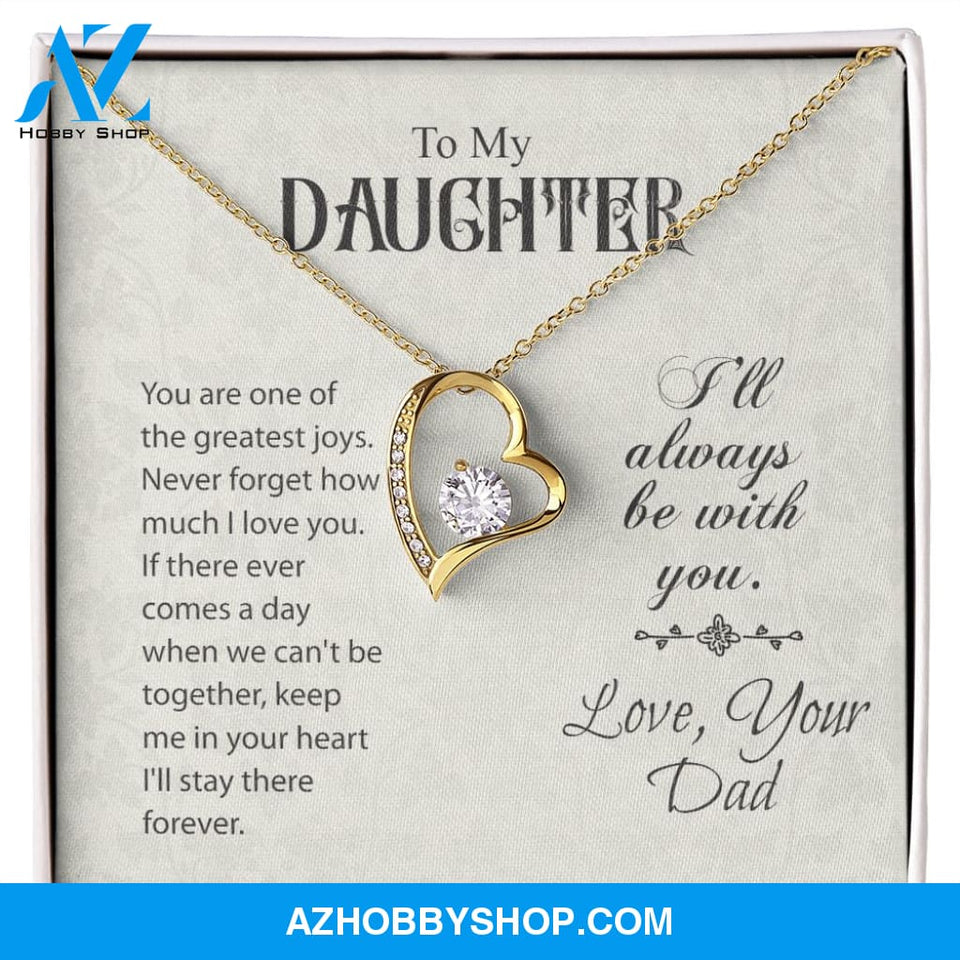 To My Daughter-Forever Love Necklace-Love, Your Dad