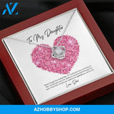 To My Daughter From Dad Love Knot Necklace