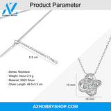 To My Daughter from Dad White Gold Love Knot Necklace "Never Forget That I Love You"