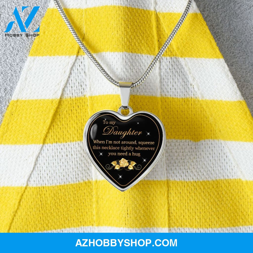 To My Daughter | Hug | Heart Pendant