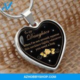 To My Daughter | Hug | Heart Pendant