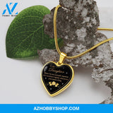 To My Daughter | Hug | Heart Pendant