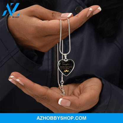 To My Daughter | Hug | Heart Pendant