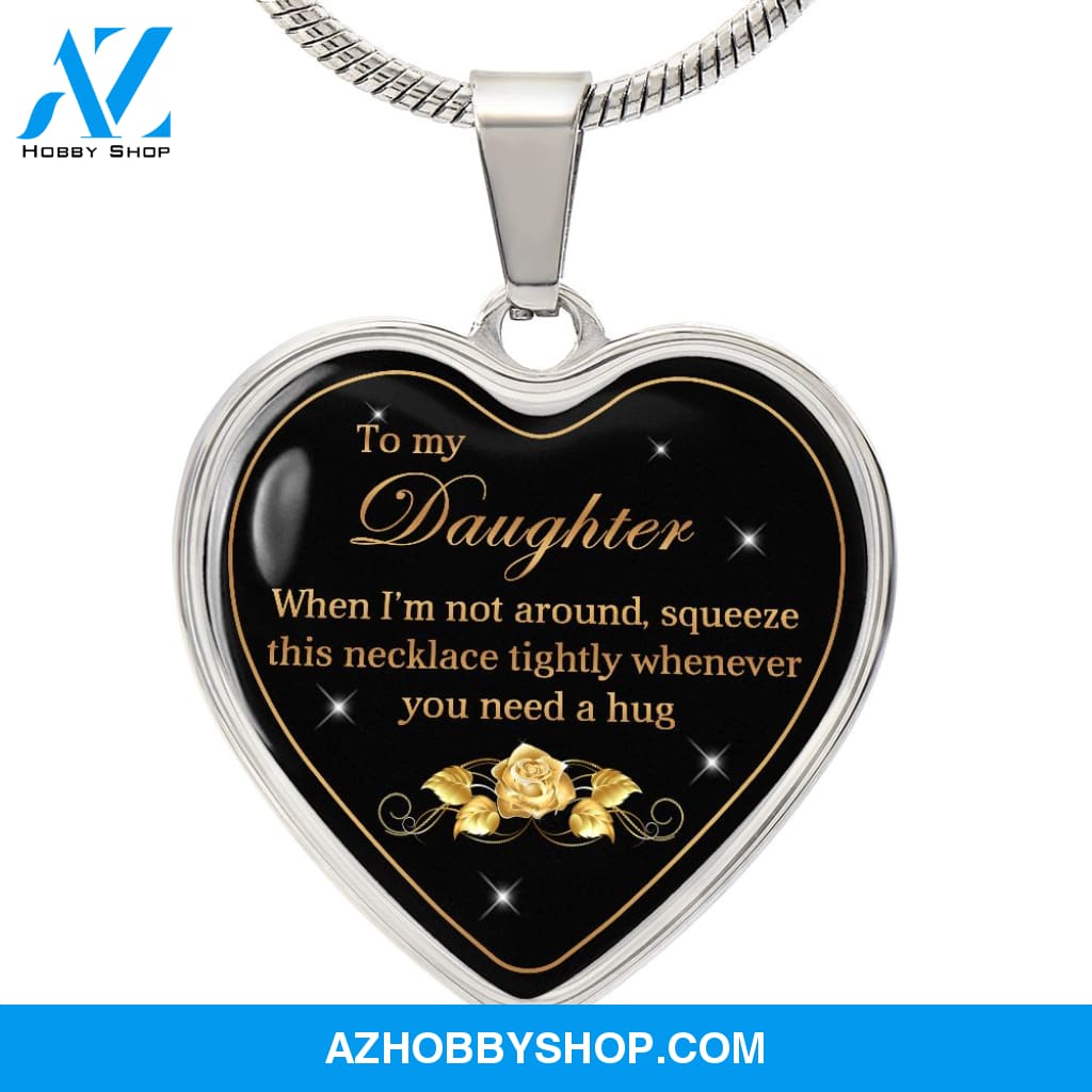 To My Daughter | Hug | Heart Pendant