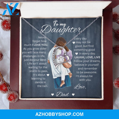 To My Daughter | I Love You | Necklace for Daughter