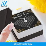 To My Daughter In Law with pride - Alluring Silver Necklace