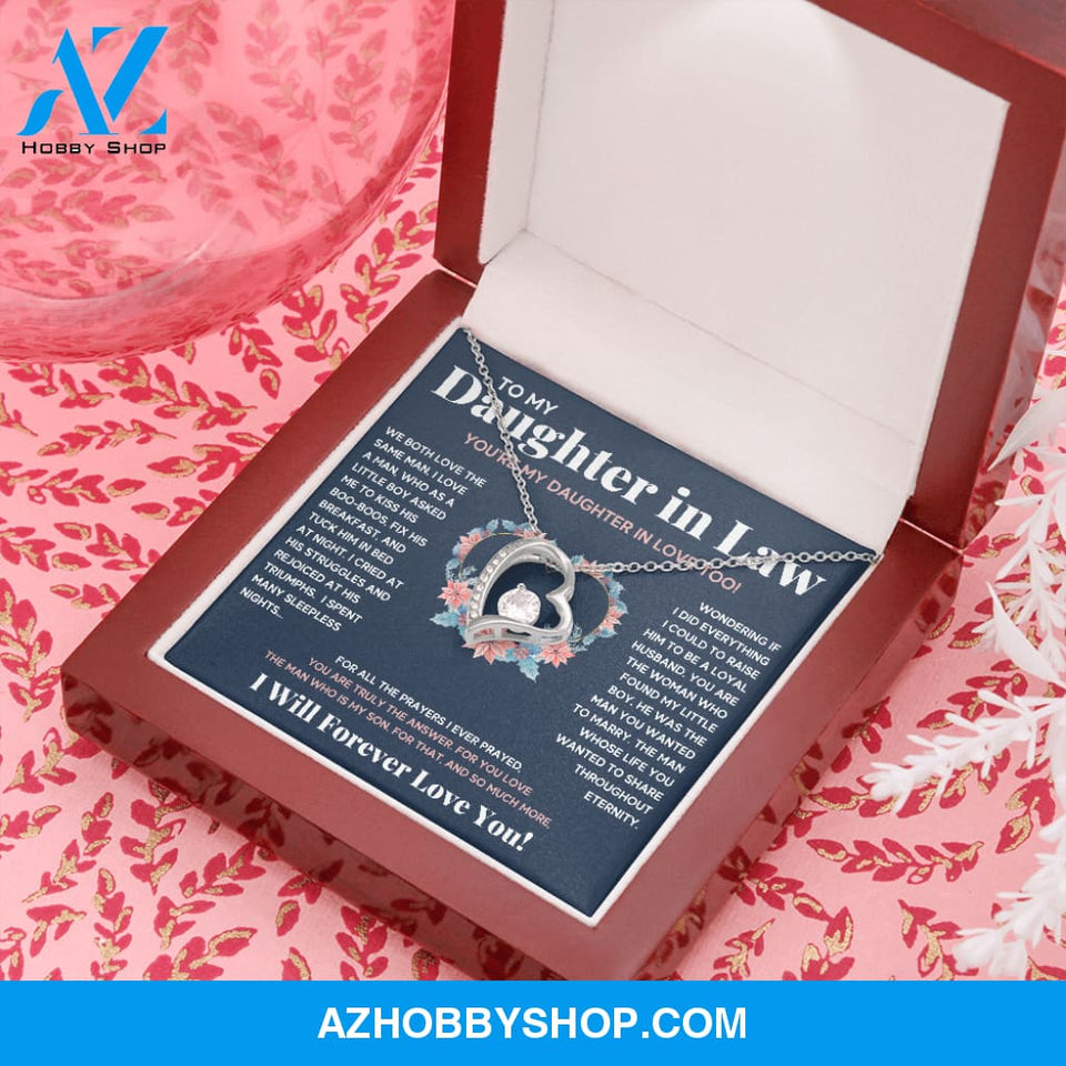 TO MY DAUGHTER IN LOVE HEART NECKLACE GIFT SET