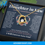 TO MY DAUGHTER IN LOVE HEART NECKLACE GIFT SET