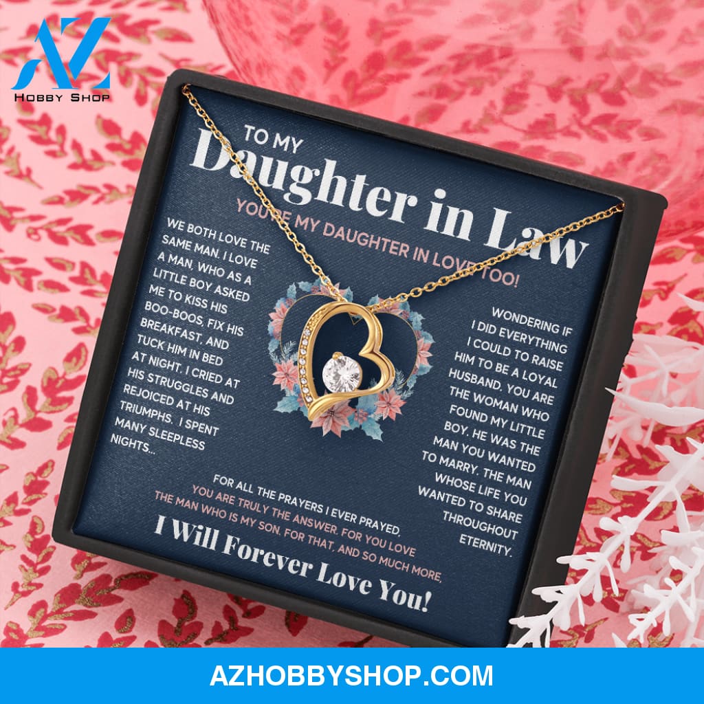 TO MY DAUGHTER IN LOVE HEART NECKLACE GIFT SET