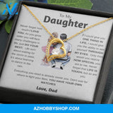 To My Daughter | Just Do Your Best | Forever Love Necklace