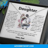 To My Daughter | Just Do Your Best | Forever Love Necklace