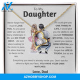 To My Daughter | Just Do Your Best | Forever Love Necklace
