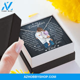 To My Daughter | Laugh Love Live | Gift for Daughter from Dad White Gold