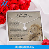 To My Daughter - Lion "You Are Braver Than You Think" Alluring Beauty Necklace