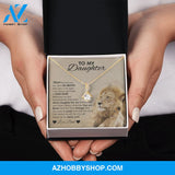 To My Daughter - Lion "You Are Braver Than You Think" Alluring Beauty Necklace