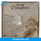 To My Daughter - Lion "You Are Braver Than You Think" Alluring Beauty Necklace