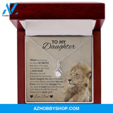 To My Daughter - Lion "You Are Braver Than You Think" Alluring Beauty Necklace