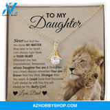 To My Daughter - Lion "You Are Braver Than You Think" Alluring Beauty Necklace