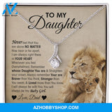 To My Daughter - Lion "You Are Braver Than You Think" Alluring Beauty Necklace