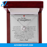 To My Daughter - "My Little Girl" Love Knot Necklace