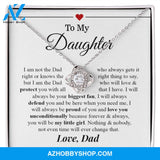 To My Daughter - "My Little Girl" Love Knot Necklace