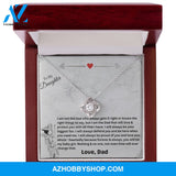 To My Daughter Love Dad - Love Knot Necklace