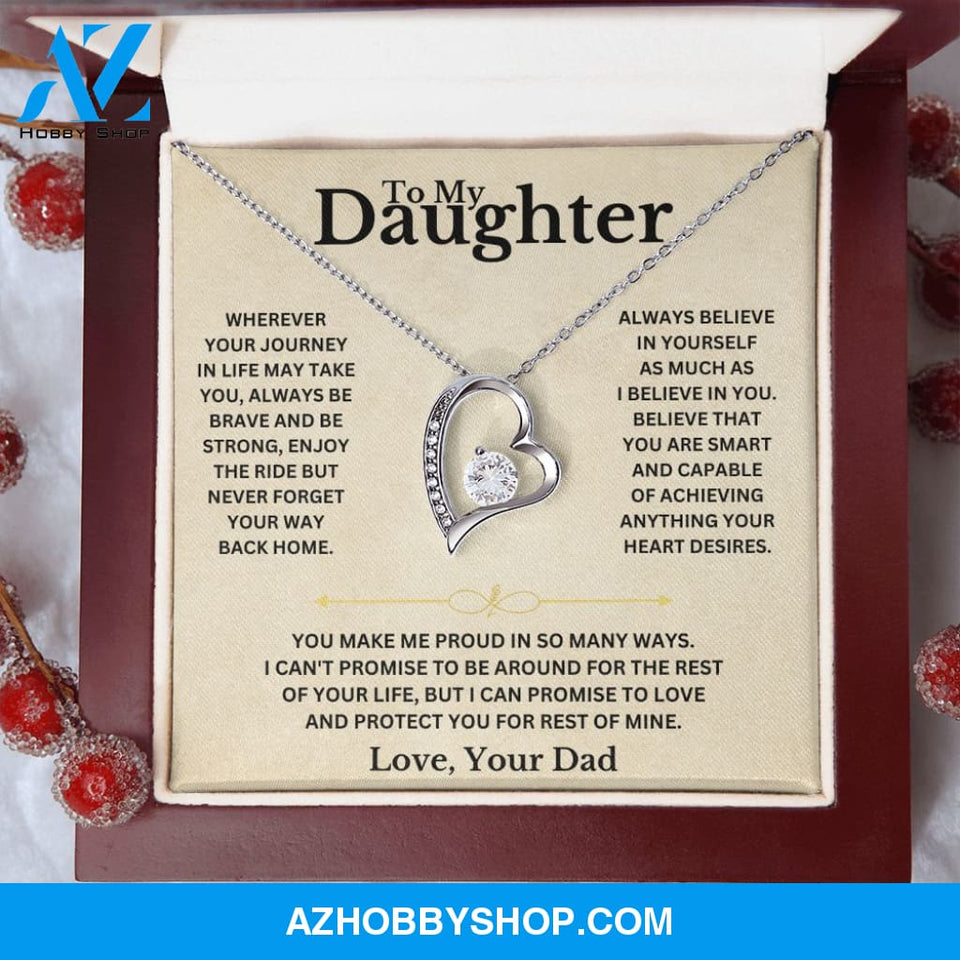 To My Daughter - Love Dad - Necklace Gift Set