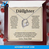 To My Daughter - Love Dad - Necklace Gift Set