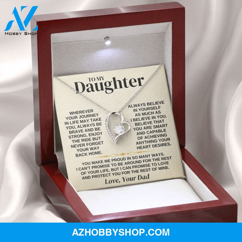 To My Daughter - Love Dad - Necklace Gift Set