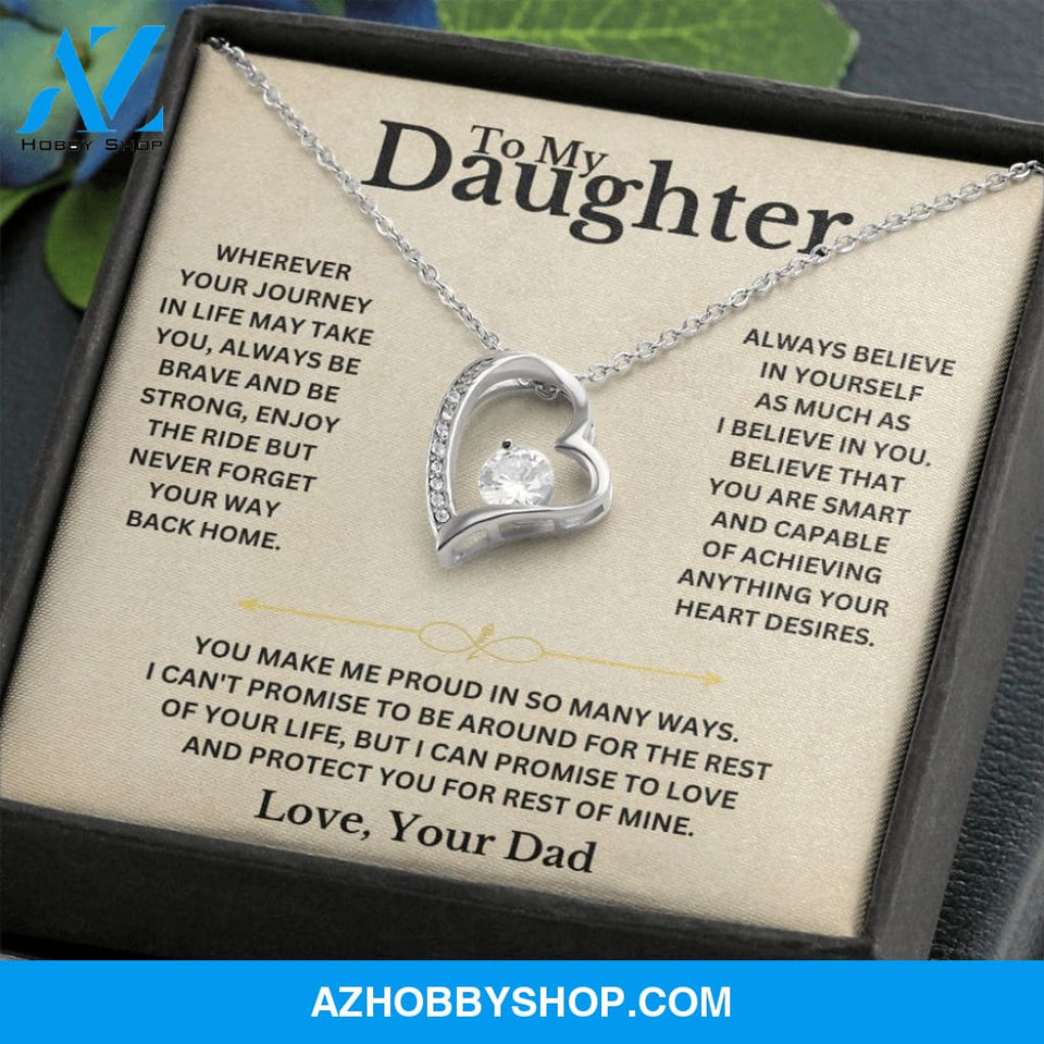 To My Daughter - Love Dad - Necklace Gift Set