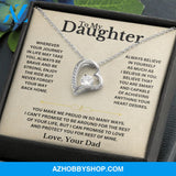 To My Daughter - Love Dad - Necklace Gift Set