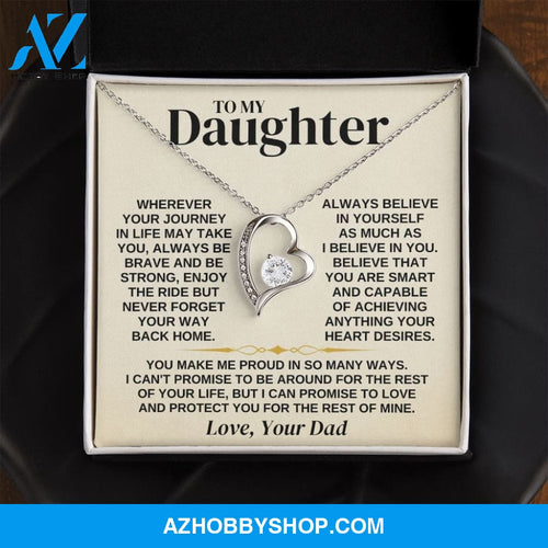 To My Daughter - Love Dad - Necklace Gift Set