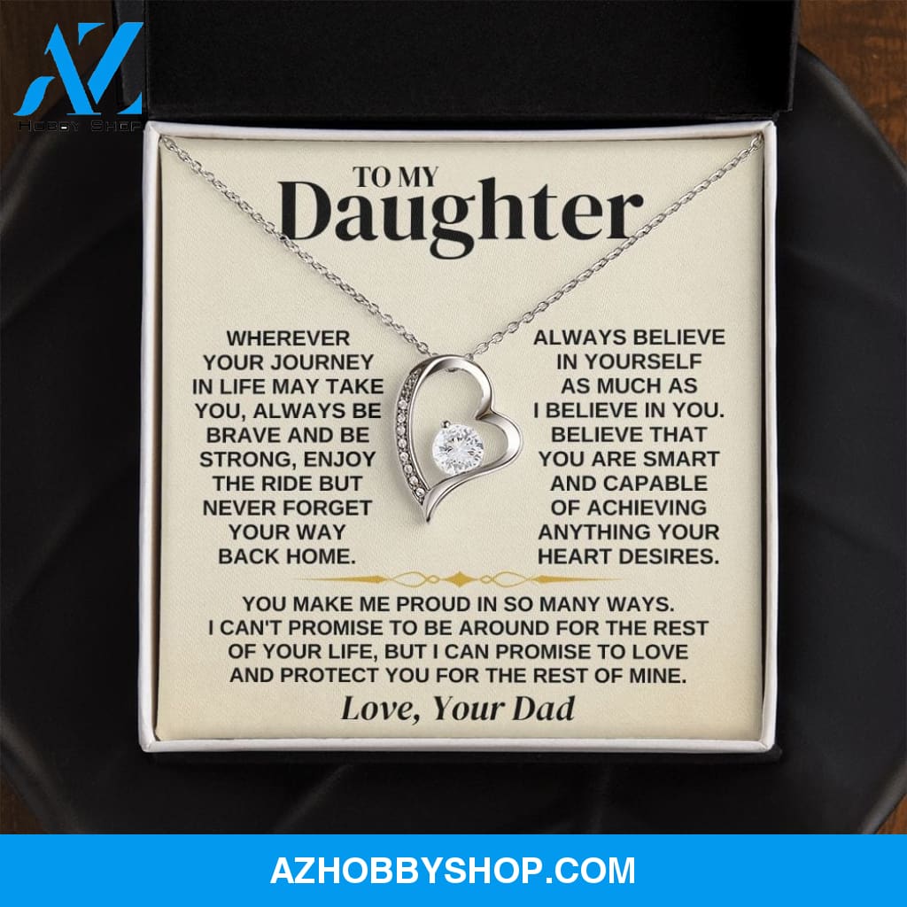 To My Daughter - Love Dad - Necklace Gift Set