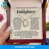 To My Daughter - Love Dad - Necklace Gift Set