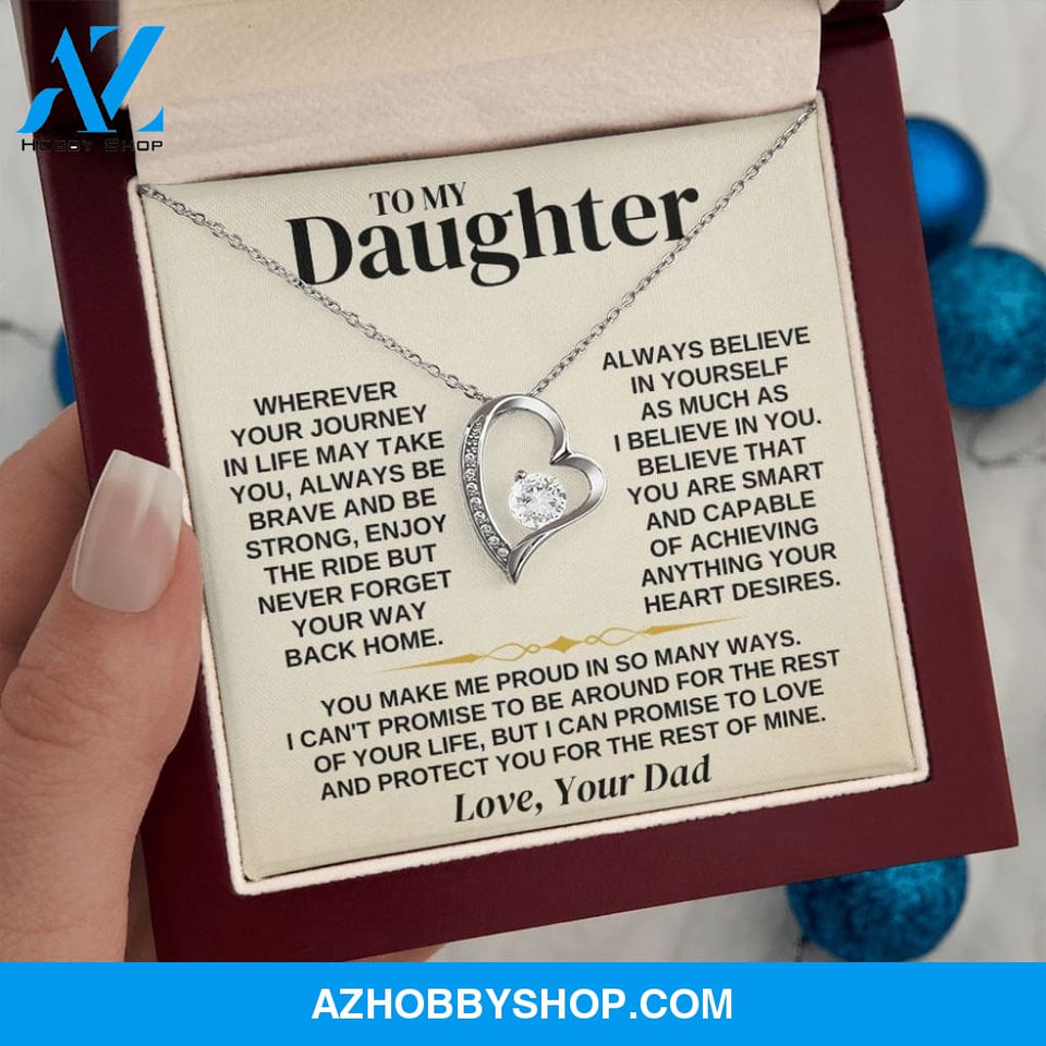 To My Daughter - Love Dad - Necklace Gift Set