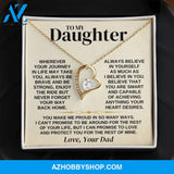 To My Daughter - Love Dad - Necklace Gift Set